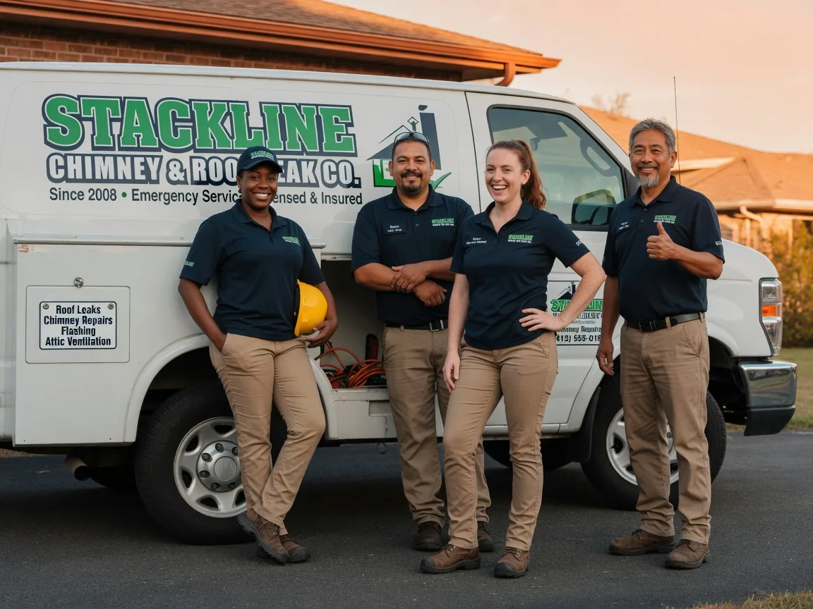 Chimney flashing repair company in Red Oak, GA